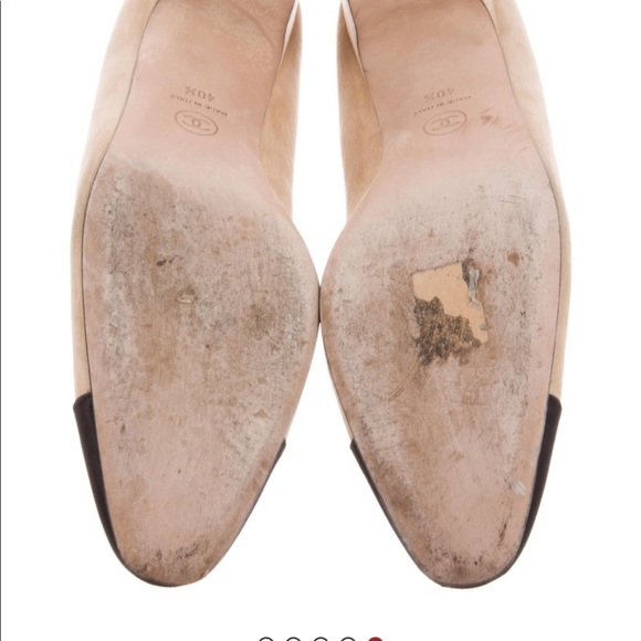 Authentic Chanel CC Cap-Toe Pumps - Picture 5 of 5